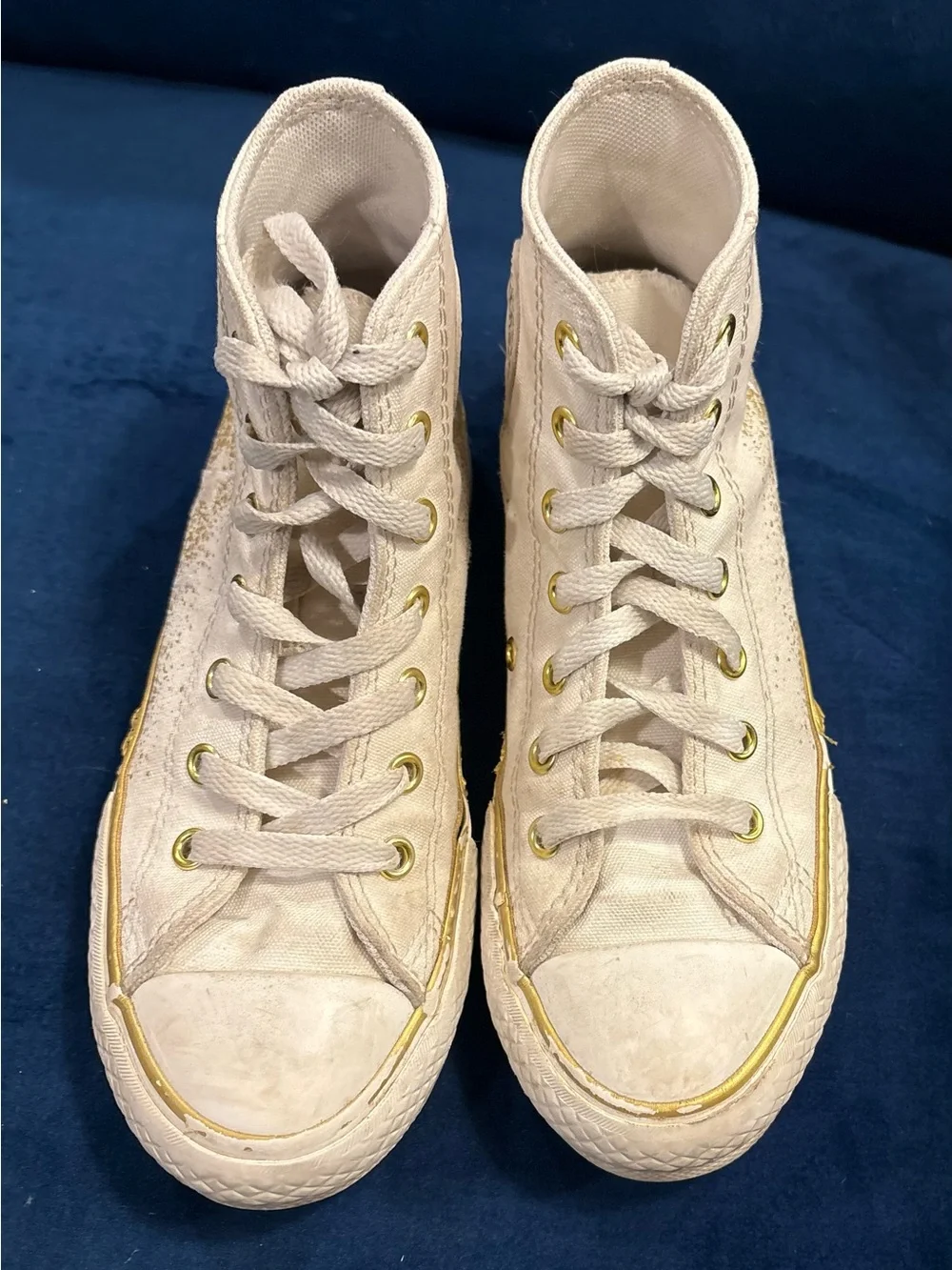 Girls Chuck Taylor All Star EVA Lift Platform Gold Metallic (Twinkle)